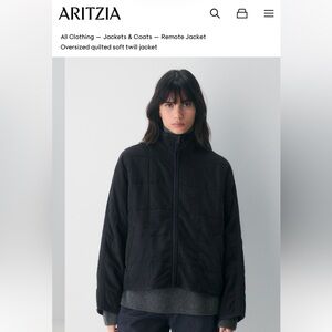 Aritzia Little Moon Lightweight Black Jacket Size Small